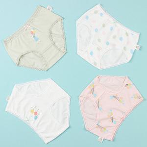 스콕스 풍선 주니어 여아 아동 유아 초등 삼각 팬티 4매 세트 WPS-802