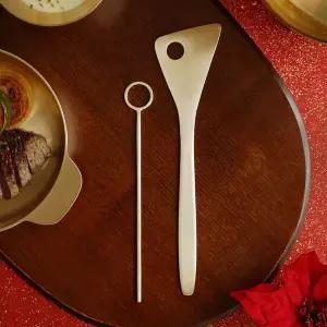 [놋담](강남점)[SSG단독 기획세트] 방짜유기 뒤집개&유기 링 머들러 SET