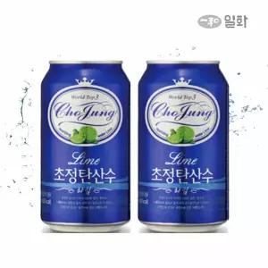(Hmall)[1+1]초정탄산수 플레인 350ml 24캔x2box(총48캔)