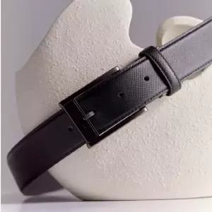 갤러리아 [헤지스ACC] HJBE6E331BK 블랙 단색 H장식 소가죽 벨트