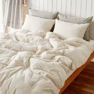 [텐바이텐]에이플파이 미니멀 사계절 차렵이불 깅엄체크 선염워싱 내추럴