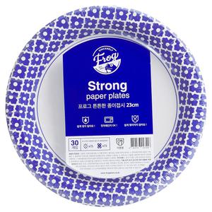 프로그 튼튼한 종이접시 23cm 30매입