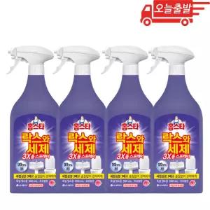 오늘출발 홈스타 락스와 세제 3X 폼 스프레이 후로랄향 500ml 4개