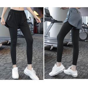 투인원 레깅스 반바지 일체형 운동복 일상복 필라테스 요가 헬스 트레이닝복 신축성 글로벌와이