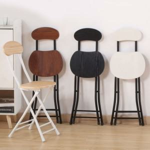 원형 접이식 등받이 의자 사무실 교회 카페 접이의자 4컬러