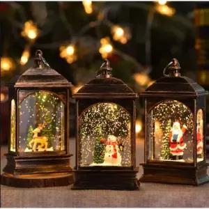 [텐바이텐]LED 스노우볼 랜턴 크리스마스 장식 워터볼 무드등 산타할아버지