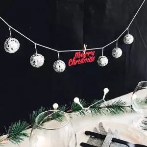 [텐바이텐]크리스마스 미니 미러볼 가랜드