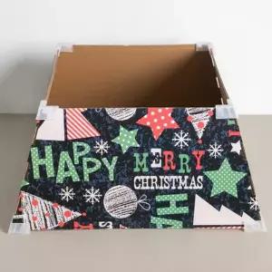 [텐바이텐]크리스마스트리 하단 스커트 해피사각 45x22cm (120-150cm 용)