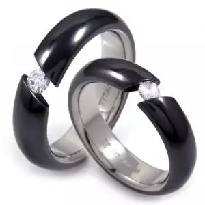 T-229 DIA CO 다이아몬드 블랙 티타늄 커플링 반지 이니셜무료 무료배송 맞춤제작 평생AS