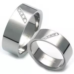 T-611 DIA CO 다이아몬드 티타늄 커플링 반지 이니셜무료 무료배송 맞춤제작 평생AS