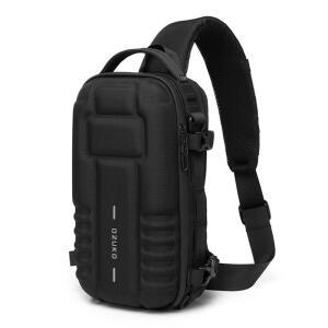 오주코 남자 캐주얼 슬링백 크로스백 USB 충전 여행 보조가방