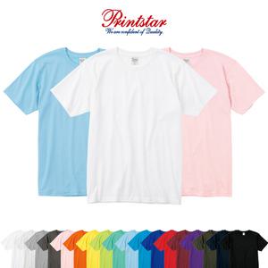 프린트스타 반팔20수 라운드 티셔츠 무지티 면티 흰티 기능성티 단체티 반티 아동 기본티 빅사이즈 32수 17수 반팔티