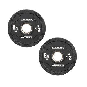 [바디엑스]탑구구 TPU 우레탄 중량원판 바벨 헬스 플레이트 2.5KGx2