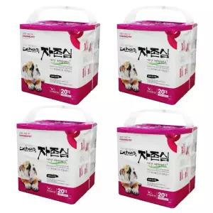 자존심 강아지 애견 배변패드 초대형 20매 X 4개(60cmx76cm)