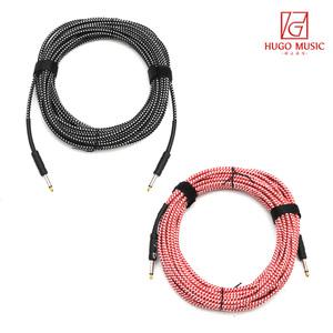 위고뮤직 일렉 베이스 기타 케이블 기타잭 15M