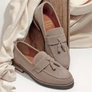 [셀러허브][라일리] Rly L651 애런 베이지 스웨이드 남자로퍼 테슬로퍼 (S9756979)