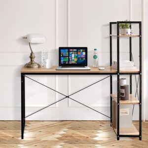 컴퓨터책상 중학생 120 철제조립식 컴터다용도 좁은방 원룸 1인용 책꽂이 원목 낮은 공부 간이 거실책