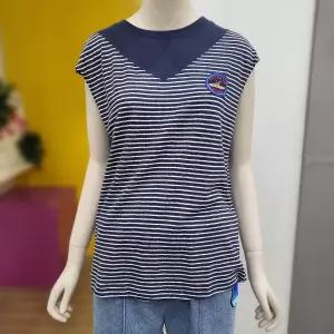 [베네통] 스트라이프 슬리브리스 탑 BATS72331 NY_DJ