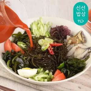 완도맘 꼬시래기4팩+물회육수2팩증정(4인분) 새콤달콤 해초냉면