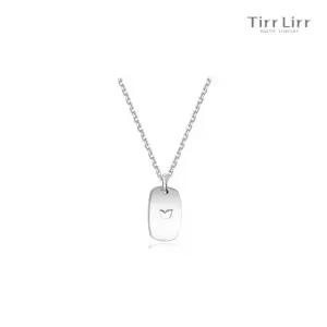 [티르리르] 미아방지 실버화이트 목걸이 TNSLS0147M