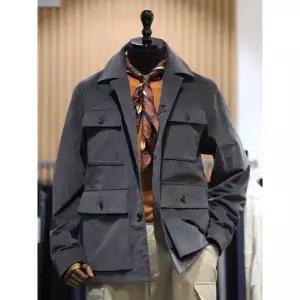 갤러리아 BON 다크그레이 코듀로이 워크웨어 재킷 BN4FEA217