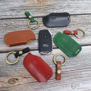 더뉴 셀토스 쏘렌토MQ4 스마트키 가죽 키케이스 보호 커버 키링 홀더 용품