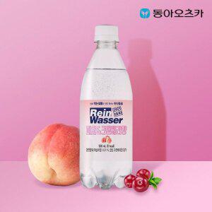 [동아오츠카]라인바싸 탄산수 피치&크렌베리 500ml 20입
