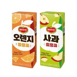 [델몬트] 드링크팩 2종 190ml 오렌지/ 10팩+사과/ 10팩 총20팩