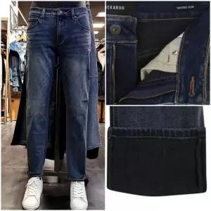 [버커루]남성 인기 기모 테이퍼드 슬림 D톤 청바지_US