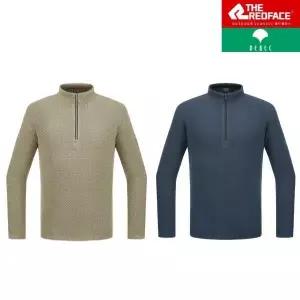 [레드페이스]SW23011_남성 자카드플리스짚티셔츠