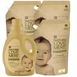 네이쳐러브메레 아기세탁세제 용기 1800ml 1개 + 리필 1300ml 3팩