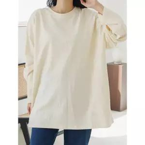 [하프클럽/체인지]기본 무지 루즈핏 티셔츠 여성 빅사이즈 오버핏 박스티 13color