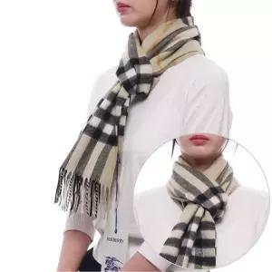 [버버리] 여성 체크 캐시미어 머플러 (8091009 LIGHT SAGE W 24F)