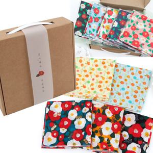 면스카프 동백꽃 손수건 5P 제주선물 국산