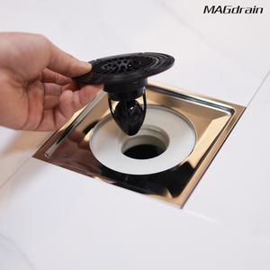 [하수구 냄새 차단 트랩] 2개 + 1개 매그드레인 악취제거 마그네틱 자동밀폐 강력배수