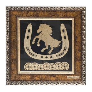 24k순금도금 황금 말발굽 엽전 액자 재물 행운 풍수인테리어