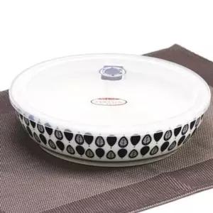 고품질 모던라인 반찬통 밀폐용기 도자기 나눔 반찬통 3칸 대 (WFHUICZ)