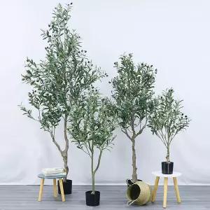 식물 테라스 조경 식당 매장 오피스 인테리어 올리브 인조 나무 150cm 가짜 식물 테라스