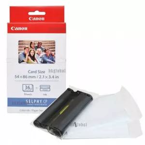 캐논 CANNON 셀피 SELPHY CP1500 KC-36IP 카트리지1개 (인화지 36매) 신용카드 Credit Card 사이즈