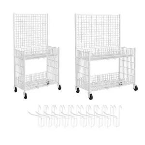 매장 접이식 행사 가판대 이동식 야시장 진열대 65cm (WFGMF8O)