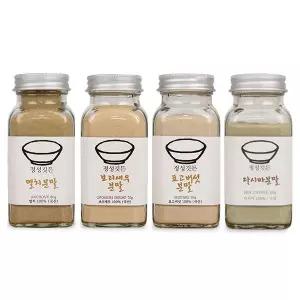 [롯데백화점]인정식탁 정성깃든 천연조미료 가정용 4종 (멸치+보리새우+표고버섯+다시마)