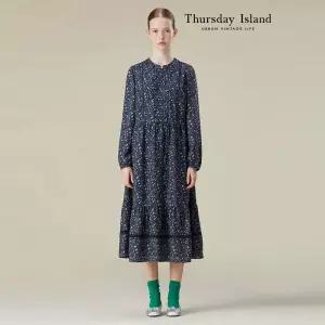 [Thursday Island] 레이스 핀턱 패턴 원피스(T236MOP156W)