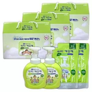 Lion 아이깨끗해 선물세트(본품2+리필2) x 3세트