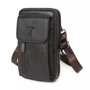 고품질 블루마운트 218-4B 소가죽 미니 크로스백 핸드폰가방 가죽크로스백 핸드폰가방 (W96ADCD)