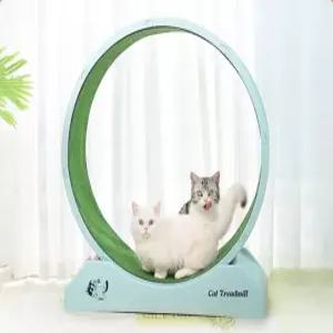 캣휠 고양이쳇바퀴 반려묘 놀이터 케이지 동물용 플라스틱 런닝머신