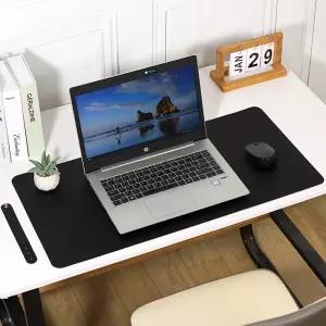 롤링 휴대용 가죽 데스크매트(90X45CM) (블랙)