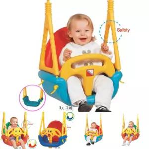 쿠쿠토이즈 3+그네 (그네봉포함)/유아/의자/아기/그네/흔들/어린이/놀이기구/가정용/실내/놀이터/승용/완구