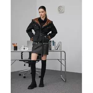 [에고이스트]ER4WZ560레오파드안감퍼캐주얼미들점퍼_DJ