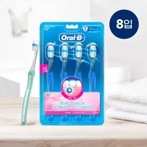 오랄비 고탄력 초미세모 틈새케어 칫솔 4개입 2팩
