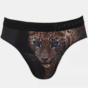 제임스딘 폴리스판 50D 남성삼각팬티 호피 남자 브리프 JHMPB901